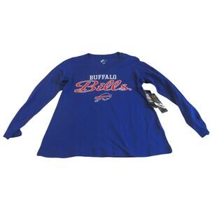 NWT Buffalo Bills GIII for Her NFL Lg Women’s L/S Blue V-neck T-shirt